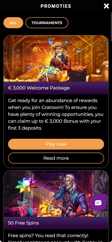 Bannière promotionnelle Gratowin Casino : 3000 € de bonus de bienvenue