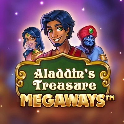 Aladdin's Treasure Megaways slot game with Aladdin, Jasmine and Genie
